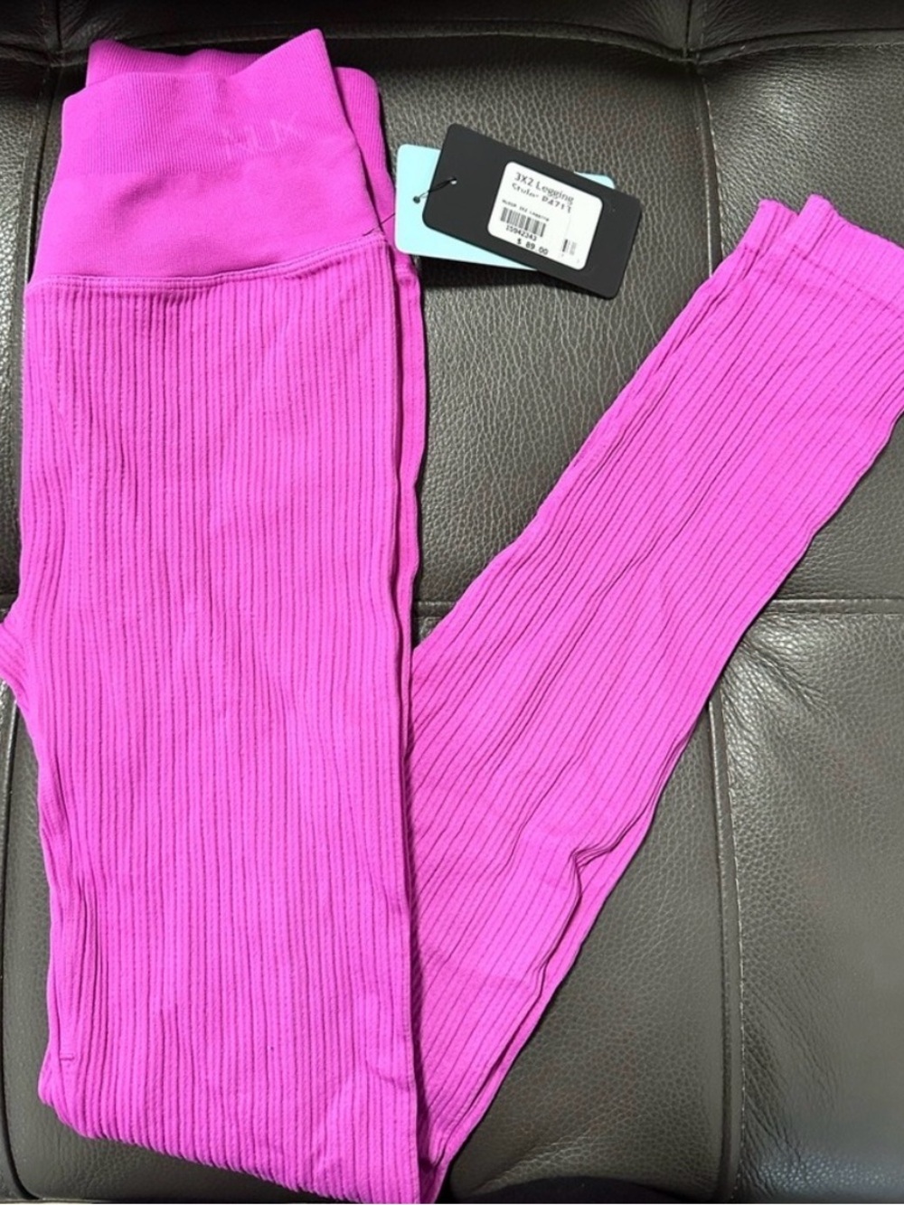 NUX Ribbed Mock Neck Sweater - Bright Pink